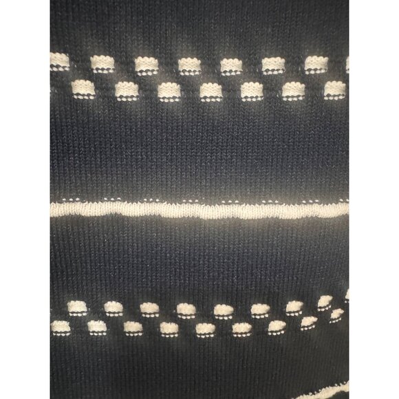 Tommy Hilfiger Womens Sleeveless Striped Sweater Dress Navy & White Size M - Picture 6 of 7